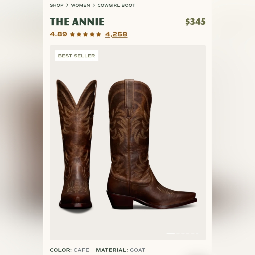 Tecovas Annie Cowboy Boots